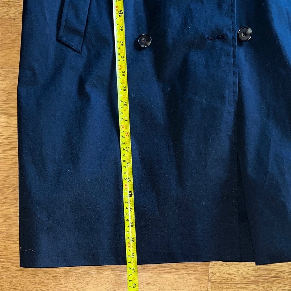 NWOT Marks and Spencer Classic Black Trench Coat - Picture 8 of 11